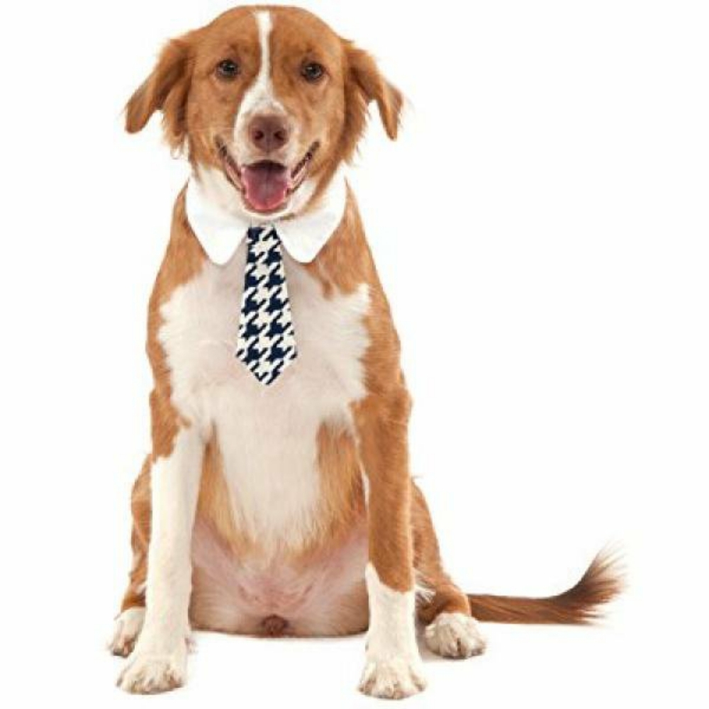 Houndstooth tie for pet, L/XL